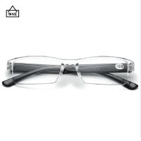 Ultralight Rimless Transparent Reading Glasses Fashion Vintage Men Women Magnifying Presbyopic Glass