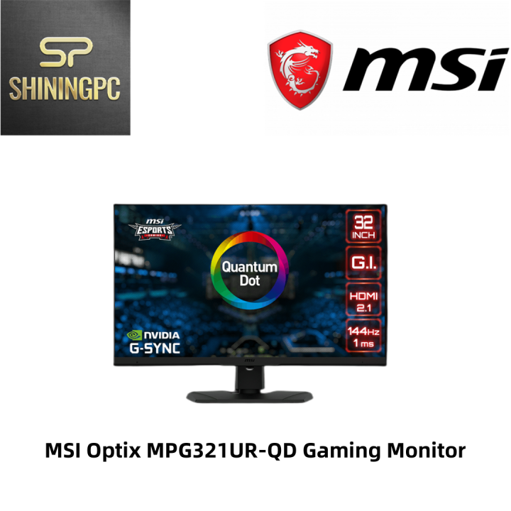MSI Optix MPG321URQD Gaming Monitor 32inch Quantum Dot UHD 4K 144hz