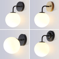 Factory direct sales Modern Style E27 LED Wall Lamps Nordic Ball Wall Lights for Hallway Bedroom Bedside Lamp Wall Sconc