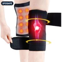 【hot】！ 2Pcs/Pair Heating Knee Magnetic Support Arthritis Pain Patella Massage Leg Warmer