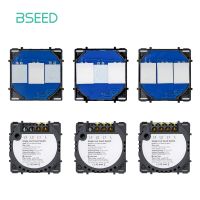 hot！【DT】 BSEED 1/2/3Gang Wall Function 1Way The Base Of Switches Insert Part Glass Panel OFF