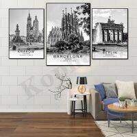 บทคัดย่อ Wall Art Deco โปสเตอร์ของโบราเคย์,บาร์เซโลนา,คราฟ,เบอร์ลิน,โตรอนโต,นิวยอร์ก,ดับลินและมาดริดเมืองพิกัดสถานที่สำคัญ