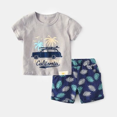Brand Cotton Baby Sets Leisure Sports Boy T-shirt Shorts Sets Toddler Clothing Baby Boy Clothes