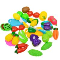 Children Pretend Role Play House Toy Cutting Fruit Simulation Plastic Vegetables Food Kitchen Baby Kids Educational Toys