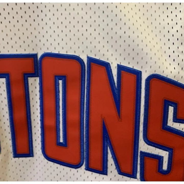 new men's Detroit Pistons 10 Dennis Rodman retro embroidery basketball jerseys jersey white