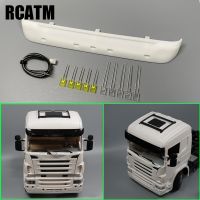 1:14 Remote Control Truck Sun Visor with Light for 1/14 Tamiya RC Truck Tractor Trailer Scania R620 R470 S730 DIY Modified Car