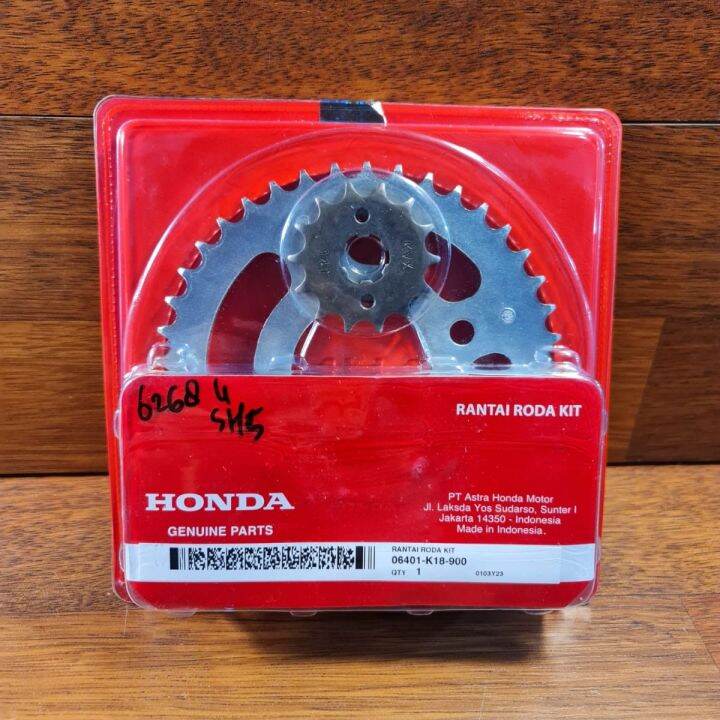 (VERZA) HONDA ORI GIGI TARIK KOMPLIT 06401K18900 GEAR SET ASLI AHM