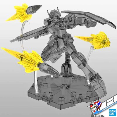 BANDAI FIGURE-RISE JET EFFECT CLEAR YELLOW FIGURE RISE ฐาน ขาตั้ง กันดั้ม กันพลา พลาโม VCA GUNDAM