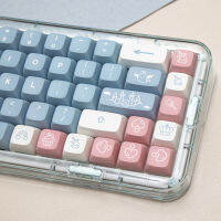 KBDiy 134ปุ่มชุด XDA โปรไฟล์ปราสาท Sky PBT ปุ่มกดสีฟ้า DIY ที่กำหนดเองวิศวกรรมคีย์บอร์ดเกมข้อความเหมือนกับสำหรับ MX 61 68 104