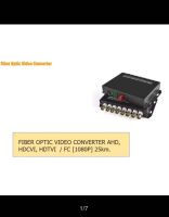 FIBER OPTIC VIDEO CONVERTER 4iN1 / 8CH / FC / 2MP [1080P]