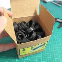 45pcs 1/32 Tire Rubber Tyres Scene Accessories for 1:32 Scale Car Model Screw Nut Drivers