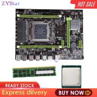 ZYStar X79 Pro เมนบอร์ด LGA 2011 Pci-e 16x Dual DDR3สำหรับ E5-2660 E5-2670 E5-2650