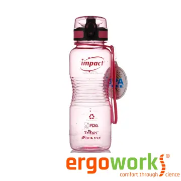 1pc 400ml Plastic Shaker Bottle, Daily Pink Portable Anti-slip