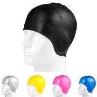 s Swimming Caps Waterproof Men Women Long Hair Waterproof Swim Pool Cap Ear Protect Silicone Diving Swimming Hat