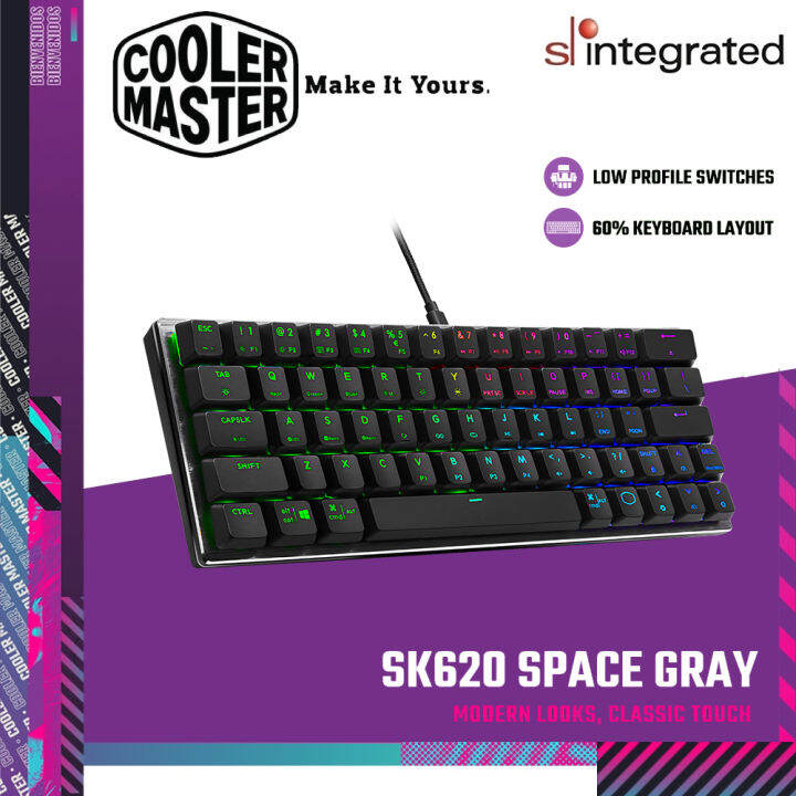 Cooler Master SK620 60 Low Profile Mechanical Gaming Keyboard [Red