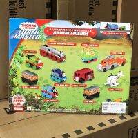 รถสิบคันพร้อมรถไฟกล่องของขวัญโลก Thomas And Friends แทร็กมาสเตอร์ของขวัญวันเกิดของเล่นเพื่อการศึกษาเด็กชาย