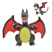 OIOZOJ การ์ตูน ของขวัญวันเกิด เกม plushie ของตกแต่งบ้าน Charizard เงา นุ่มดี XY ไฟมังกรยัดของเล่น ตุ๊กตาตุ๊กตา ของเล่นตุ๊กตาโปเกมอน ของเล่นตุ๊กตา Charizard เงา