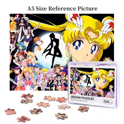 Sailor Moon (15) Wooden Jigsaw Puzzle 500 Pieces Educational Toy Painting Art Decor Decompression toys 500pcs