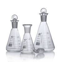 [Fast delivery]Original Shu Niu glass stopper triangular flask fixed iodine measuring bottle flask 50/100/150/250/500/1000ml