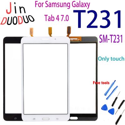 สัมผัสได้7.0 "เหมาะสำหรับ Samsung Galaxy Tab 4 T231หน้าจอสัมผัสชุดประกอบดิจิไทเซอร์เหมาะสำหรับซัมซุง T231อะไหล่จอ SM-T231