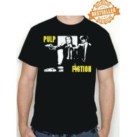 เสื้ ขายดี เสื้อยืดลําลอง แขนสั้น พิมพ์ลายภาพยนตร์ PULP FICTION John Travolta Samuel L Jackson TV KCiheh18AAjpam54S-5XL  YBKA