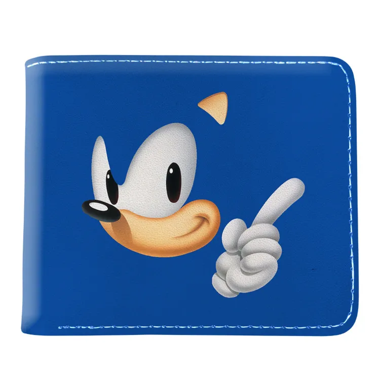 SONIC CHARACTERS PATTERN Sonic the Hedgehog 4 in. Bi Fold Wallet (Sonikku)