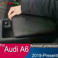 สำหรับ Audi A6 2023ที่เท้าแขนรถคอนโซลเบาะรองนั่งกล่อง TOP Matte Liner MAT Case รถสไตล์ A6L