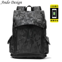 TOP☆Ando Design New Backpack For Men Pu Leather Fashion Shoulder Bag Casual Large Capacity Laptop Bags