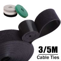 3/5M Cable Ties Nylon Self Adhesive Cable Organizer Reusable Fastening Tape Data Wire Ties Roll Hook Loop Cord Management Straps
