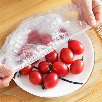 【jw】❍™☼ 100pcs Disposable Food Cover Plastic Wrap Elastic Lids Fruit Bowls Cups Caps Storage Keeping Saver