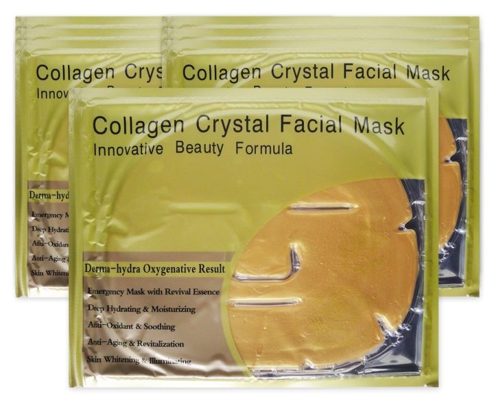 แพ็คคู่-พร้อจัดส่ง-collagen-crystal-facial-mask-คอลลาเจน-คริสตัล-เฟเชี่ยล-แมส