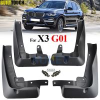 4x สำหรับ BMW X3 G01 2018 2019 2020 2021รถ Mud Flaps Splash Guards Mudguards ด้านหน้าด้านหลัง Fender Protector 82162410525ด้านหน้าด้านหลัง