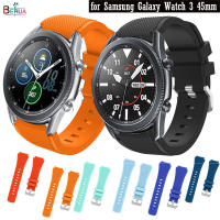 [Hot K] สายนาฬิกา22มม. สีสันสดใสสำหรับ Samsung Galaxy Watch 3 45มม. สายรัดข้อมือซิลิโคนนิ่มสร้อยข้อมือกีฬาสายรัดข้อมืออุปกรณ์เสริม