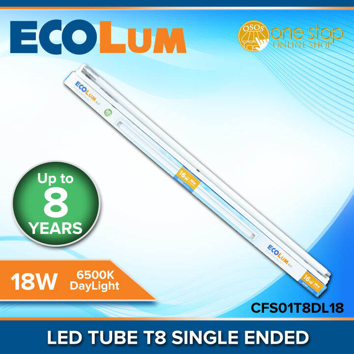 Firefly Ecolum LED T8 TubeSingleEnded (18W / 100240V) Daylight