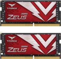 TEAMGROUP T-Force Zeus DDR4 SODIMM 32GB (2x16GB) 3200MHz (PC4-25600) 260 Pin CL16 Laptop Memory Module Ram - TTZD432G3200HC16FDC-S01 32GB (16GBx2) - 3200MHz C16 Red - Dual Channel