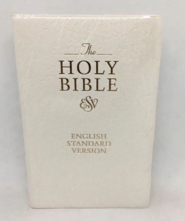 ESV HOLY BIBLE LEATHER (WHITE) For Wedding | Lazada PH