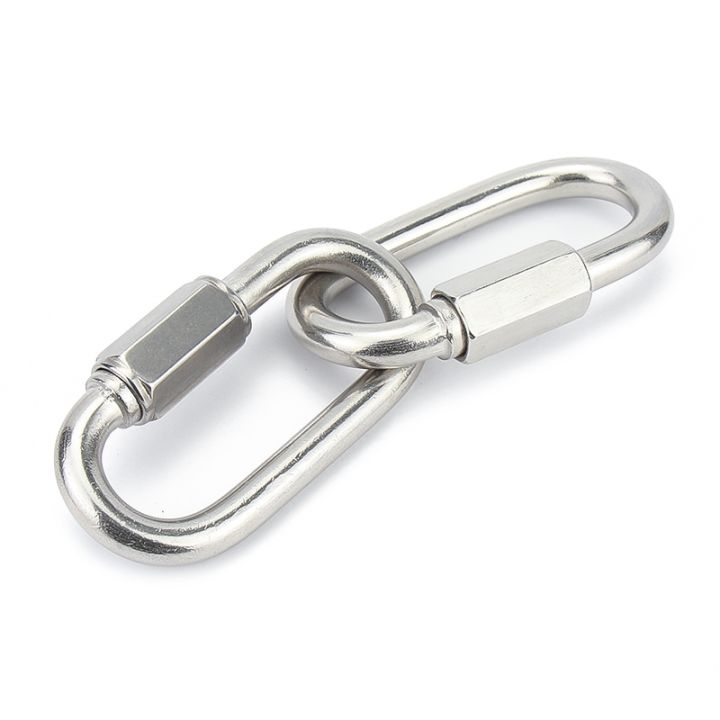 304-safe-catch-stainless-steel-grommet-safety-buckle-quick-ring-key-ring-nut-buckle-dog-chain-ring-mountaineering-ring-nut-ring
