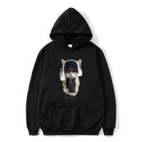 Sweden Rapper Bladee Kitty Funny Print Hoodie Men Hip Hop Oversized Sweatshirt Man Fashion Hoodies Mens Casual Hooded Tracksuit Size XS-4XL