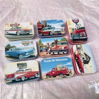 1Pc Vintage Car Design Collectables Tin Box Metal Storage Organizer Box Cigarette Case Jewelry Container Business Card Storage Storage Boxes