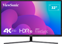 ViewSonic VX3211-4K-MHD 32" Ultra HD 3840 x 2160 4K 2xHDMI DisplayPort Built-in Speakers AMD FreeSync Technology Blue Light Filter Flicker-Free HDR10 Compatible Backlit LED Gaming Monitor