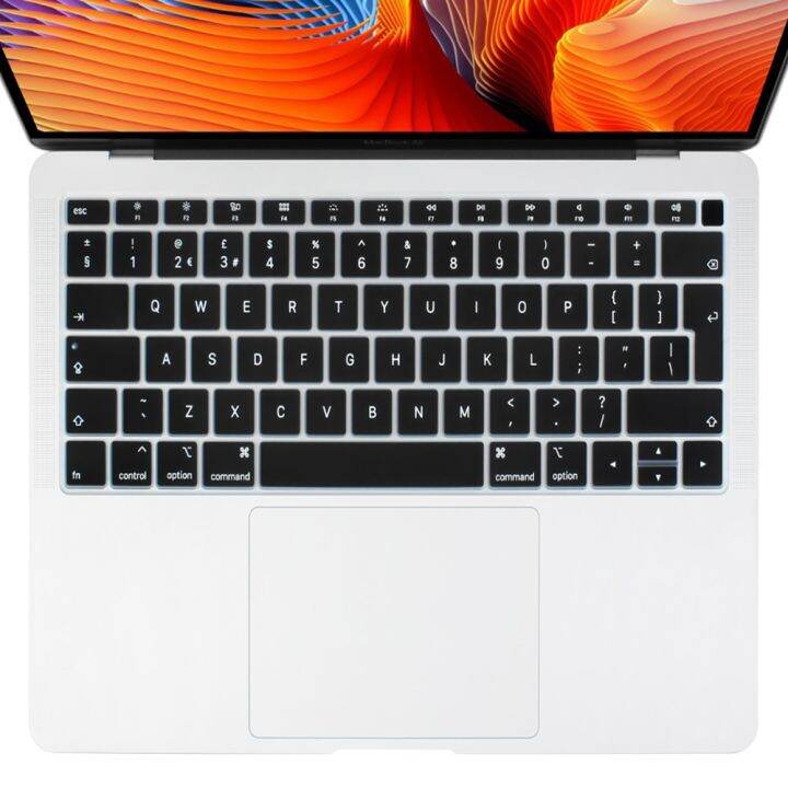 euro-english-version-laptop-keyboard-film-for-macbook-air-pro-12-13-15-16-a2338-a2337-transparent-black-silicone-keyboard-cover-keyboard-accessories