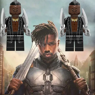 Black Panther Erik Killmonger Cluw มินิฟิกเกอร์ Marvel Avengers บล็อกตัวต่อของเล่นสำหรับเด็ก