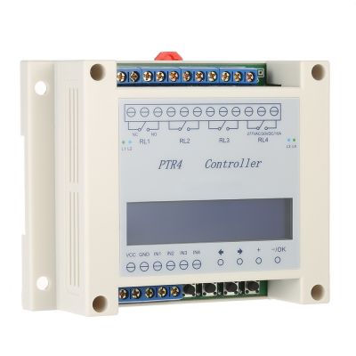 【CW】 Digital Voltage Relay DC6-40V 4-Channel Delay Module Timer Cycle Programmable Display