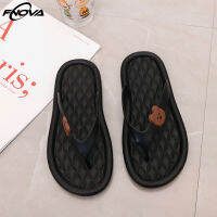 Fnova Flip-Flops รองเท้าแตะผู้หญิงสำหรับใส่ในบ้านในร่มพื้นหนาสวมใส่กันลื่นชายหาดรองเท้าแตะสลิปเปอร์รองเท้าแตะลำลองในบ้านสำหรับผู้หญิง2022