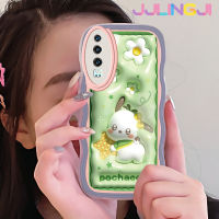 Jjlingji เคสสำหรับ Huawei P30 P30 Pro P30 Lite เคส3D การ์ตูนน่ารัก Pochacco ดีไซน์ใหม่ขอบครีมเคสมือถือกันกระแทกแบบใสนิ่มเคสโปร่งใสลายกล้องถ่ายรูปเรียบง่ายอ่อนโยนฝาครอบป้องกัน