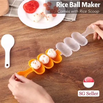 2 Pcs Sushi Mold Rice Ball Mold Set, 1 Rice Ball Mold & 1 Spoon