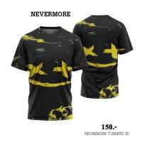 2023 newNEVERMORE T-SHIRT 3D ใส่ได้ทั้งชายและหญิง