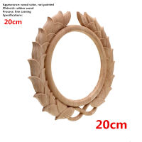 Floral Wood Carved Decal Corner Appliques Frame Wall Furniture Woodcarving Decorative Wooden Figurines Crafts Home Decor