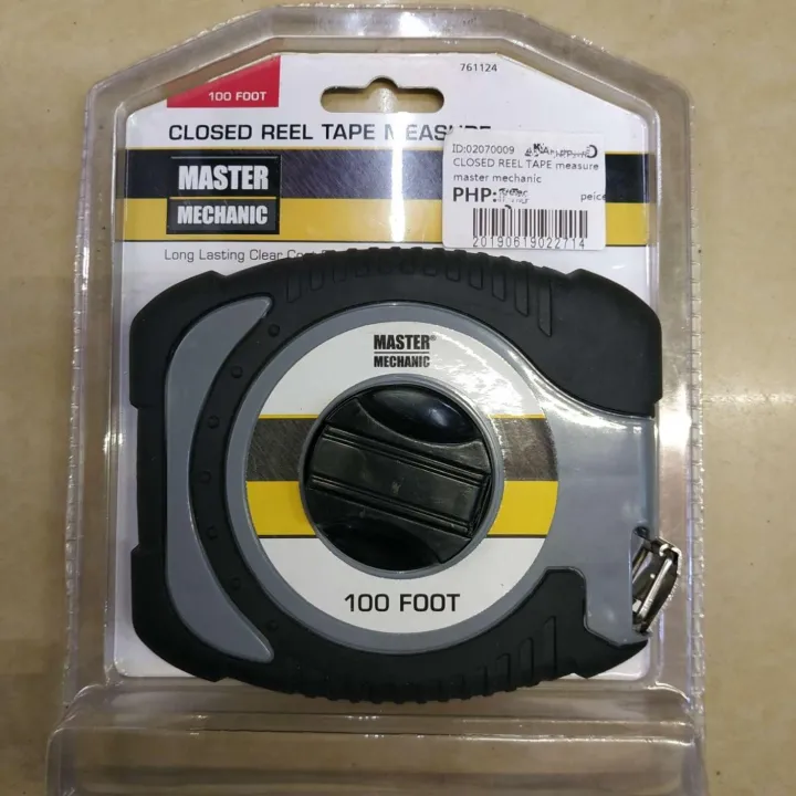 Master HeavyDuty 100ft Closed Reel Tape Measure High Quality Lazada PH