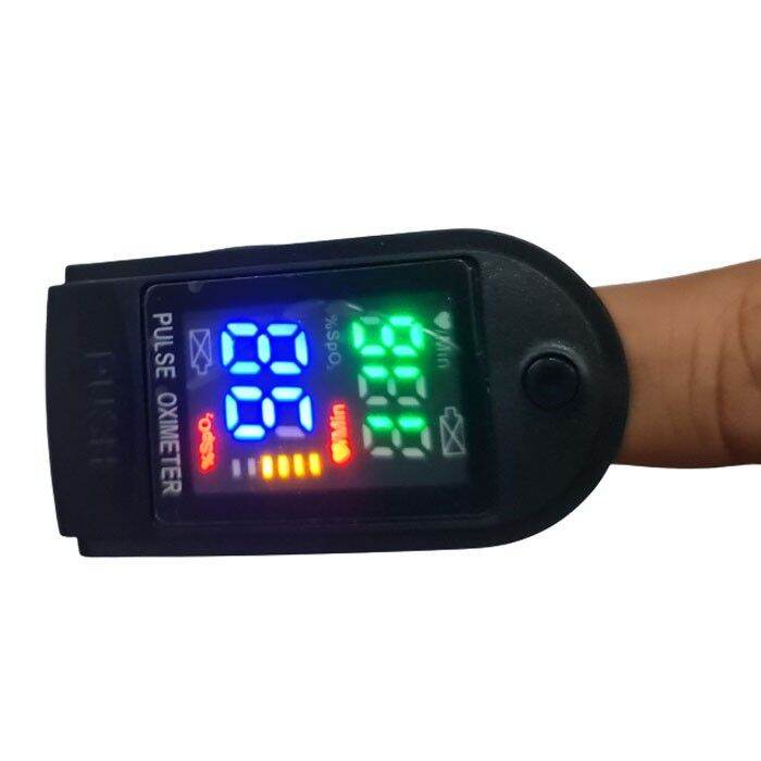 LK87 Oximeter Fingertip Pulse Pengukur Kadar Oksigen Detak Jantung LED ...